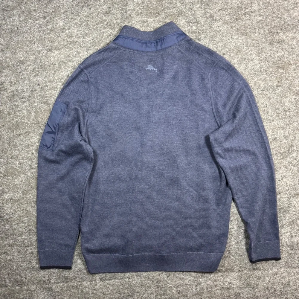 Tommy Bahama IslandZone Coolside Active HZ 1/4 Pullover Cadet Blue Mens S NEW